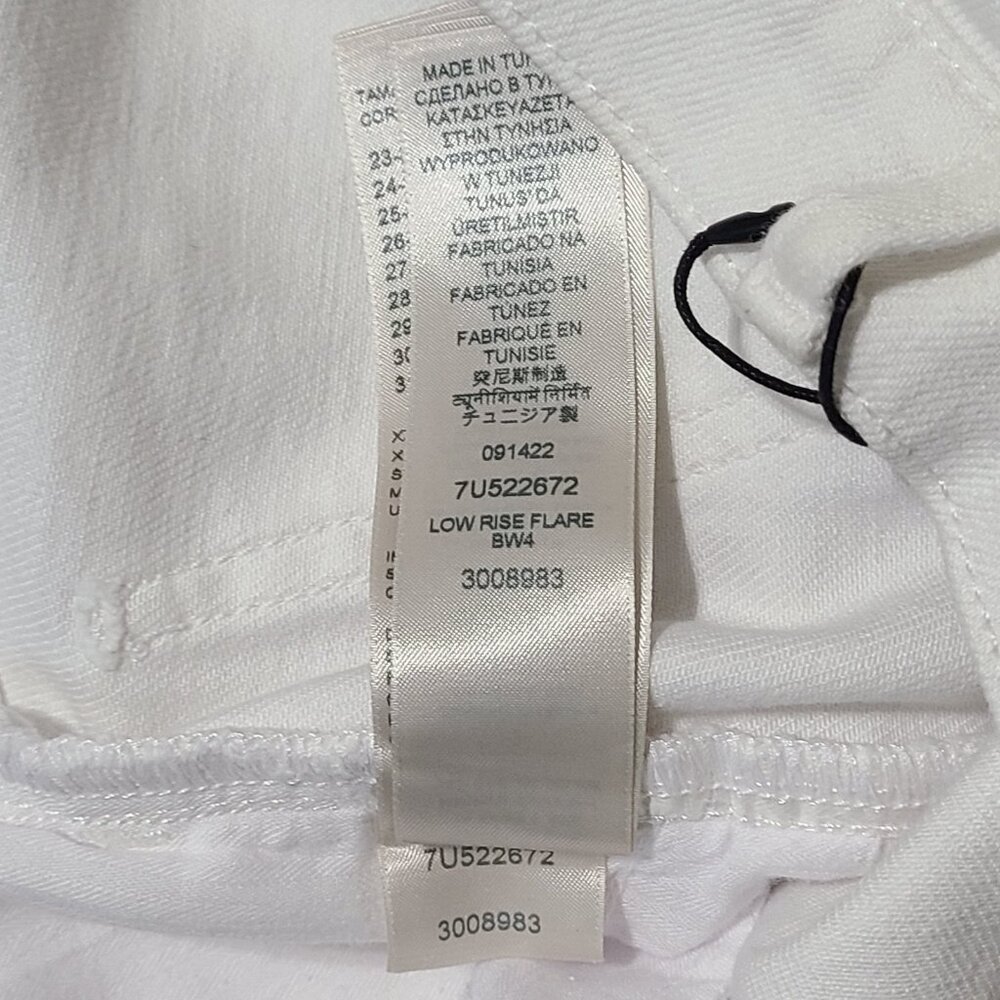 7 For All Mankind White Low Rise Flare Denim Womens Size 29 Jeans - Picture 9 of 9